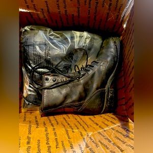 Leather boots